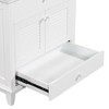 NicBex 29.8" Bathroom Storage Cabinet without Sink, Bathroom Vanity, 1 Drawer and 1 Spacious Cabinet for Bathroom, White - 2 of 4