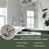 HBEZON Medicine Cabinet with Mirrors, Recessed/Wall Mounted Bathroom Cabinet, Adjustable Shelves, Soft-Close Hinge, Rectangular, Aluminum, Silver - 4 of 4