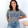 Simply Sage Market Women's Retro USA Stars Short Sleeve Garment Dyed Tee - 2 of 3
