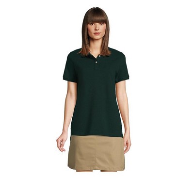 School Uniform Young Women's Tall Short Sleeve Mesh Polo Shirt