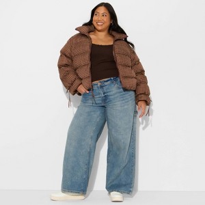 Women's Bow Puffer Jacket - Wild Fable™ - 1 of 3