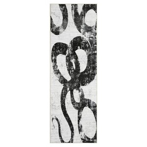COZONY Abstract Modern Non Slip Low Pile Area Rug for Living Room Bedroom Dining Room Office - 1 of 4