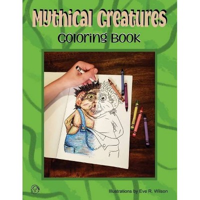 Mythical Creatures Coloring Book - (Paperback)