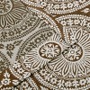 Floral Medallion Jacquard Grommet Curtain Panel Set by Blue Nile Mills - 4 of 4