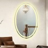 Chloe Lighting Luminosity Back Lit Oval Touch Screen Led Mirror 3 Color Temperatures 3000k-6000k 36`` Height - 4 of 4