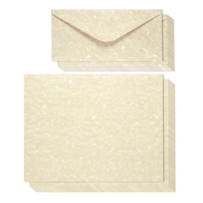 Best Paper Greetings 48-Pack Vintage Antique Old Parchment Stationery Paper and Envelopes Set (8.5 x 11 In)