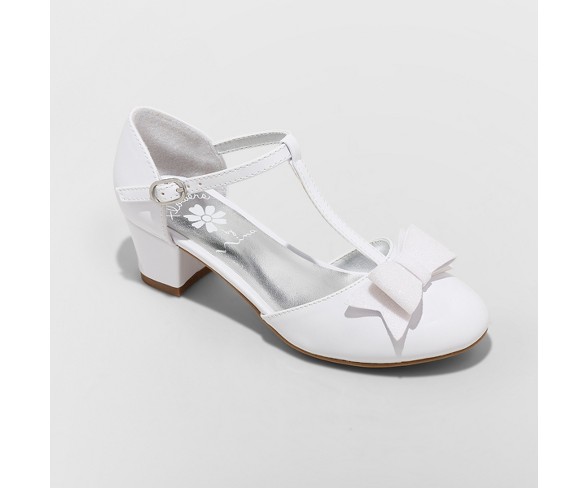 Girls' Flowers by Nina Mum Dressy Ballet Flats - White 5