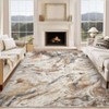 5x7 Washable Area Rug for Living Room Bedroom, Modern Abstract Non-Slip Rugs, Low Pile Soft Stain Resistant Carpet for Dining Room, Office - 2 of 4