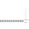EVERLY JEWELRY | Sterling Silver 13.90 CT TGW Created White Sapphire Tennis Bracelet, 7 inch - 2 of 4