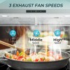 Simzlife 30 inch Wall Mount Range Hood, Vent Hood with 3 Speed Exhaust Fan and 2 2W LED Light, Soft Touch Panel - 4 of 4