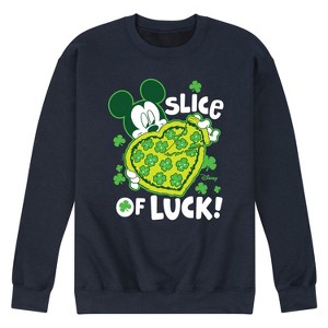 Men's - Disney - Slice Of Luck Graphic Fleece Sweatshirt - 1 of 4