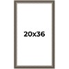 PosterPalooza | Weathered Black Picture Frame - UV Acrylic, Foam Board Backing, Hanging Hardware - 2 of 4