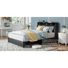 DOMETOUR Full Size Bed Frame with Headboard, Outlets, Charger, Storage Shelf, Noise-Free, No Box Spring Needed - 2 of 4