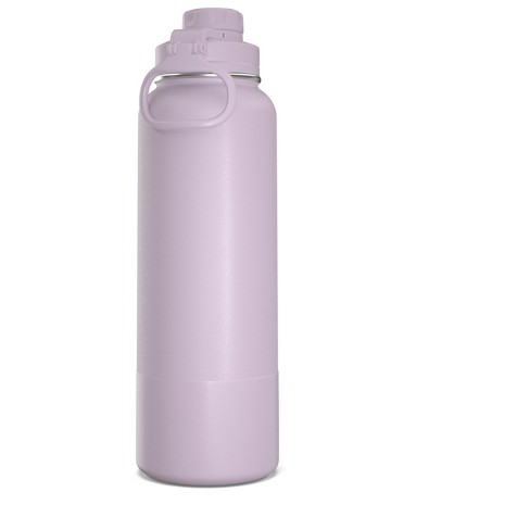 Hydrapeak 40oz Insulated Water Bottle with Chug Lid Matching Color Cap and  Rubber Boot Blush