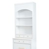 Chery Life Gray Modern 83.7inch High Kitchen Pantry with Faux Marble Top, Cupboard Cabinet with 5 Storage Drawers and Adjustable Shelf, Set of 2 - 4 of 4