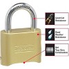 Master Lock 175D 2-9/10" Steel Double Locking Padlock Set Your Own Combination : Master Lock - 2 of 4