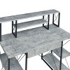 Sapphtopaz Modern Home Office Desks Computer Desk with Open Shelves and Hutch Writing Desk Gaming Desk Office Desk for Home Office - 2 of 4