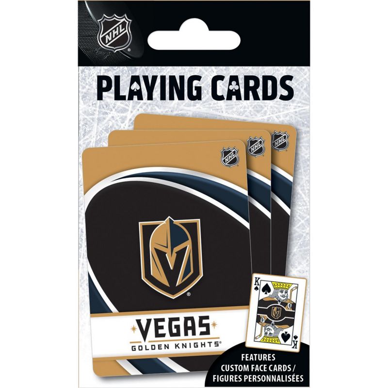 MasterPieces Officially Licensed NHL Las Vegas Golden Knights Playing Cards - 54 Card Deck for Adults, 1 of 6