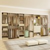 Aheaplus 16FT Heavy-Duty Closet System with 6 Hanging Rods and Mirror, Walk-In Closet Storage Organizer with Drawers - 2 of 4