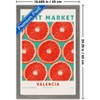 Trends International Reinders: Fruit Market - Red Oranges Framed Wall Poster Prints Barnwood Framed Version 14.725" x 22.375" - 3 of 4