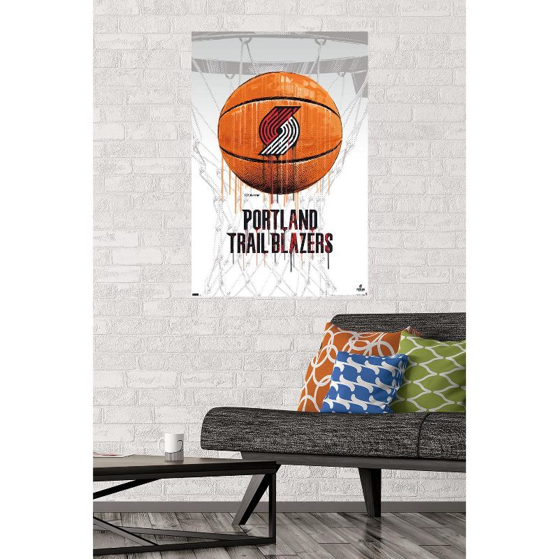 Trends International NBA Portland Trail Blazers - Drip Basketball 21 Unframed Wall Poster Prints, 2 of 7
