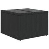 vidaXL 6 Piece Patio Sofa Set with Cushions Black and Cream Poly Rattan - 4 of 4