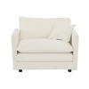 Kumasinova Modular Sofa Chair, Comfy Deep Single Sofa, Upholstered Sleeper Sofa with 1 Toss Pillow, Sectional Couch for Living Room,Reading Armchair - 2 of 4