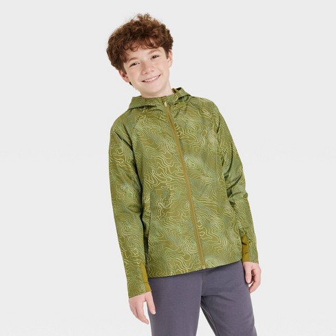 Boys' Rain Jacket - All In Motion™ Olive Green L : Target