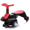 INFURNIC Baby Walkers Wiggle Car with Retractable Seat and 360 Degree Steering for Kids, Red, 28.35"*12.99"*15.94" - 4 of 4