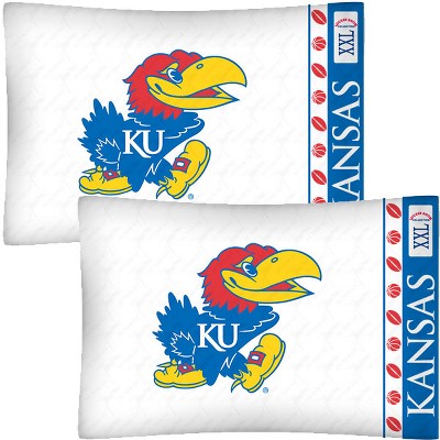 NCAA Football Set of Two Pillowcases - Kansas Jayhawks..