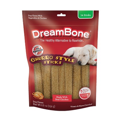 DreamBone Churros Chicken Dog Treats - 14ct