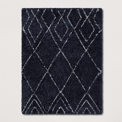 Diamond Patterned Shag Woven Rug - Threshold™