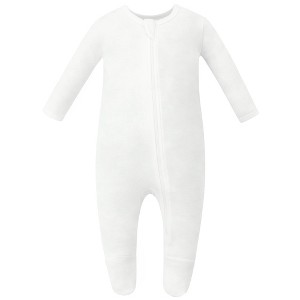 Owlivia Organic Cotton Pajama, Baby Sleep N' Play - Off-White - 1 of 3