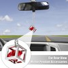 Unique Bargains Car Accessories Square Pattern Glass Car Rear View Mirror - 2 of 4