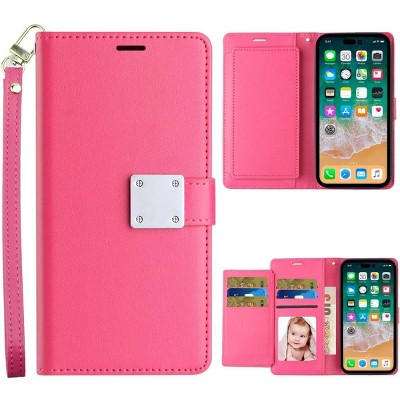 Entronix Case Compatible with Galaxy S23 Ultra - Foldable Leather Wallet, Card Holder & Lanyard