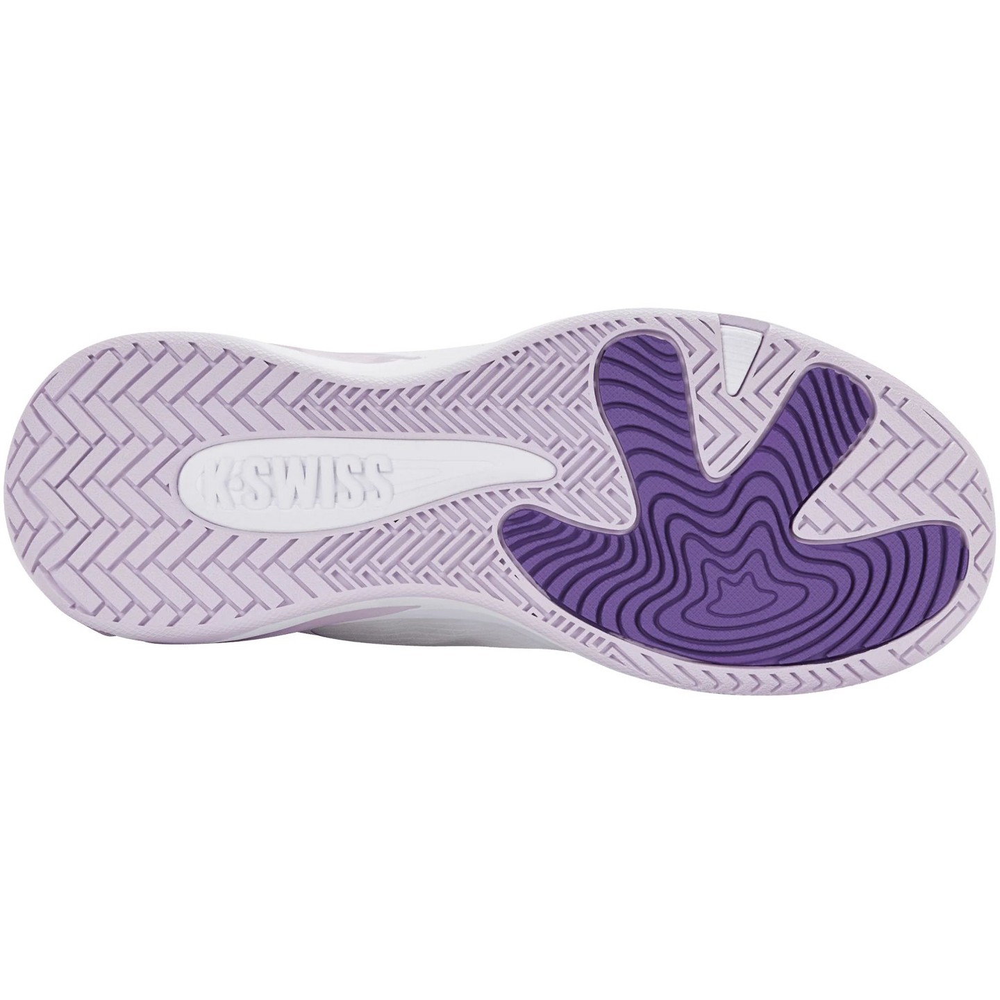 Женские кроссовки K-Swiss K-Frame Pickleball Performance Shoe (White/Orchid Hush/Purple Haze)., цвет: Белый — фото 5