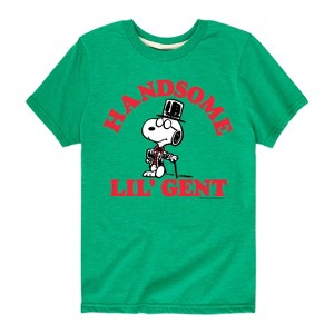 Boys' - Peanuts - Handsome Lil' Gent Short Sleeve Graphic T-Shirt - 1 of 4