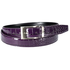 CTM Leather Croc Print Belt - 1 of 3