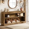 Tribesigns 63-Inch Farmhouse Console Table with 3-Tier Storage Shelf - 2 of 4