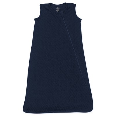 Image of Honest Baby Organic Cotton Mini-Quilted Wearable Blanket - Navy S