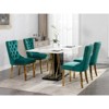 Ridstar 2 Piece Contemporary Dining Chairs, Armless Chair For Dining Room-Green - 4 of 4