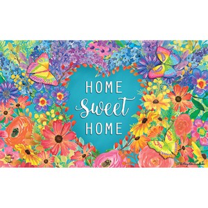 Briarwood Lane Doormat 30x18 Indoor Outdoor Floral Home Sweet Home Spring For Spring Doormat - 1 of 4