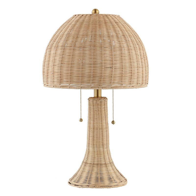 22&#34; LED Joanie Rustic Iron Table Lamp Natural/Brass (Includes LED Light Bulb) - JONATHAN Y, 4 of 9