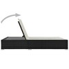 vidaXL Double Sun Lounger Poly Rattan Black - 4 of 4