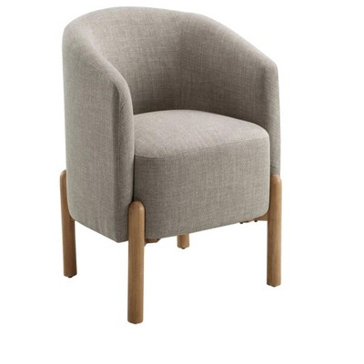 27.5"Style Comfort Accent Chair Taupe Upholstery