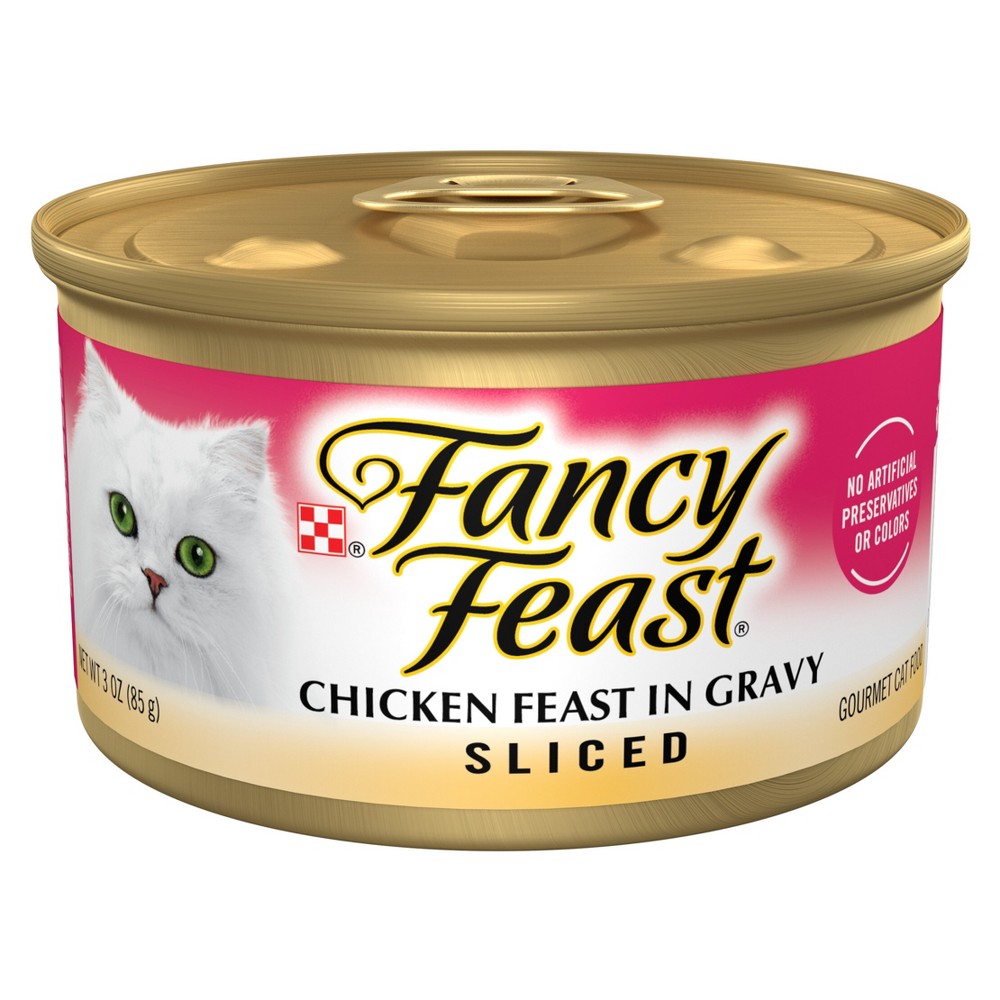 Purina Fancy Feast Sliced Gourmet Wet Cat Food Chicken Feast In Gravy - 3oz