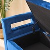 Hrinhom 67.9"W Velvet Storage Soft Bench with Armrests - 4 of 4