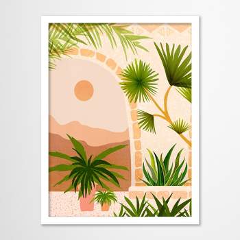 Americanflat Abstract Landscape Wall Art Room Decor - Southwest Summer By  Modern Tropical : Target