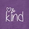 Dalix Be Kind Embroidered Cotton Relaxed Fit Short Sleeve Crewneck Tee Shirt Women - 4 of 4