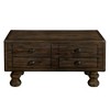 NicBex Modern Rectangle Coffee Table Set of 3 with Wood Gourd Shaped Legs and Drawers for Living Room - 4 of 4